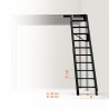 Folding Stairs to wall 45º