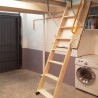 Escalera escamoteable de madera 3m