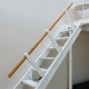 Railing for folding stairs to wall