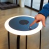 LED side table with wireless charging