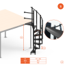 Escalier colimaçon Waterproof OUTLET