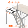 Querträger für Treppe