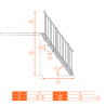 Treppe mit Seilgeländer
