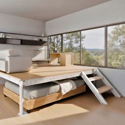 Escalera para tarima