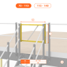 Safety gate for stairs